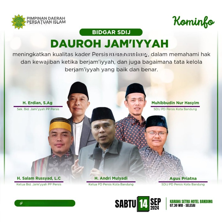 Dauroh Jamiyyah SDIJ PD PERSIS Kabupaten Tuban
